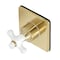 Kingston Brass KS3047PX Single-Handle Three-Way Diverter Valve with Trim Kit, Brushed Brass KS3047PX - alternate 1